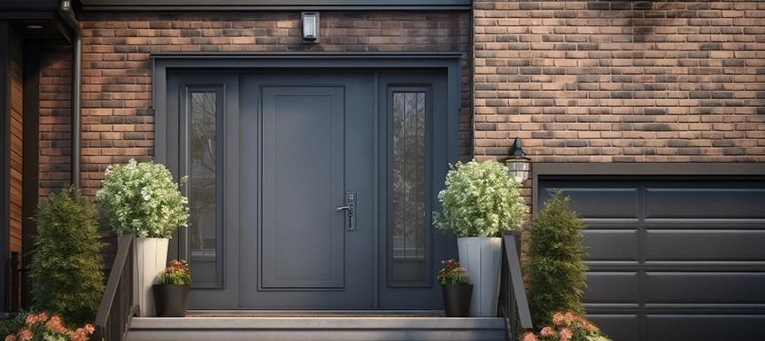 Grey Main Gate Colour with a Metallic Touch