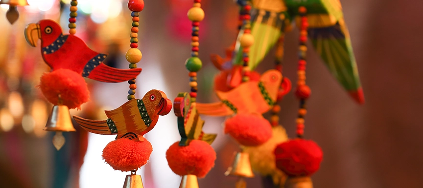 Wall Hanging Ideas for Diwali Featuring Paint and Colour